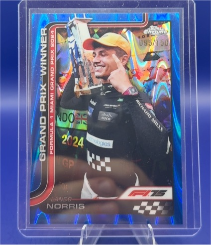 2025 Topps Chrome F1 #98 Lando Norris Grand Prix Winner Miami — front