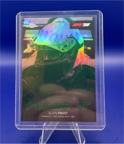 2025 Topps Chrome Formula 1 #FI-1 Alain Prost Floor It — front
