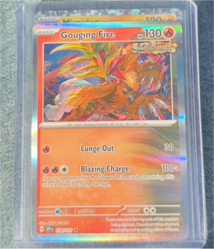 2024 Pokémon Scarlet & Violet Surging Sparks #38 Gouging Fire — front