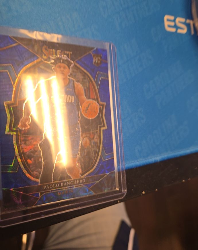 2023-24 Panini Select #31 Paolo Banchero Blue Cracked Ice Concourse Prizm — front
