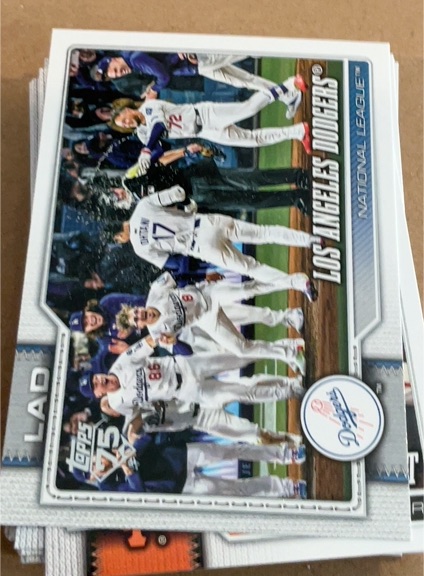 2026 Topps Series 1 #256 Los Angeles Dodgers Team Card — front