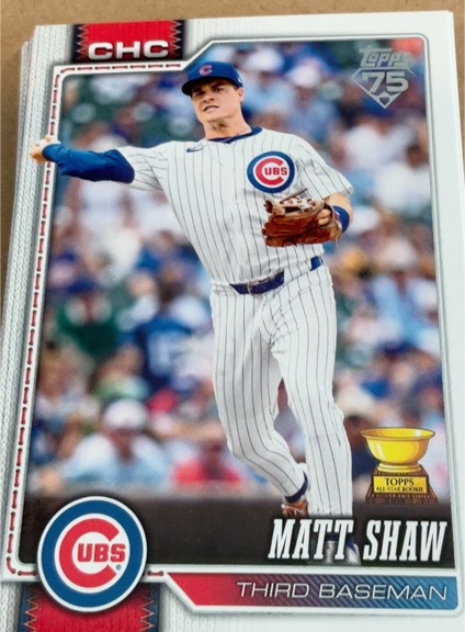 2026 Topps Series 1 #27 Matt Shaw — front