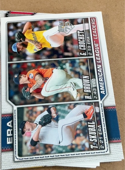2026 Topps Series 1 #327 Tarik Skubal/Hunter Brown/Garrett Crochet — front