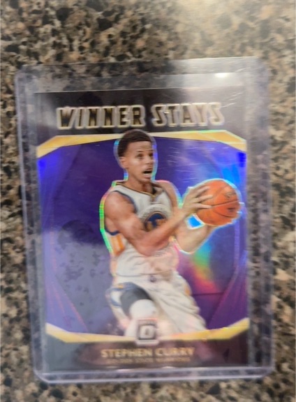 2020-21 Panini Donruss Optic #3 Stephen Curry Winner Stays Purple Prizm — front