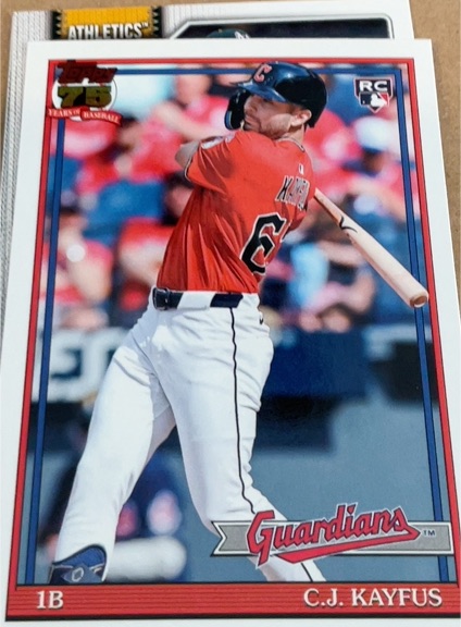 2026 Topps Series 1 1991 Throwback #T91-90 C.J. Kayfus — front