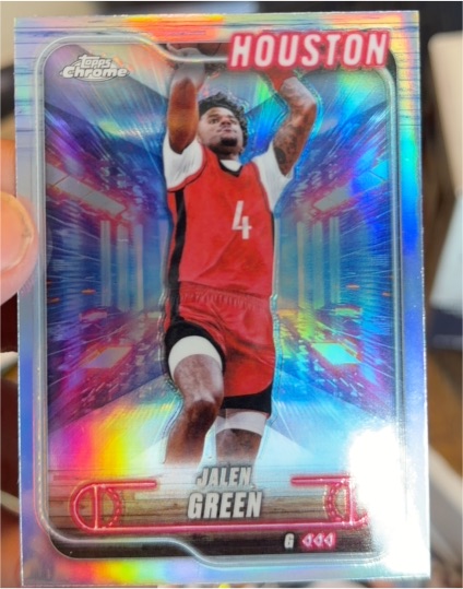 2024-25 Topps Chrome #199 Jalen Green — front