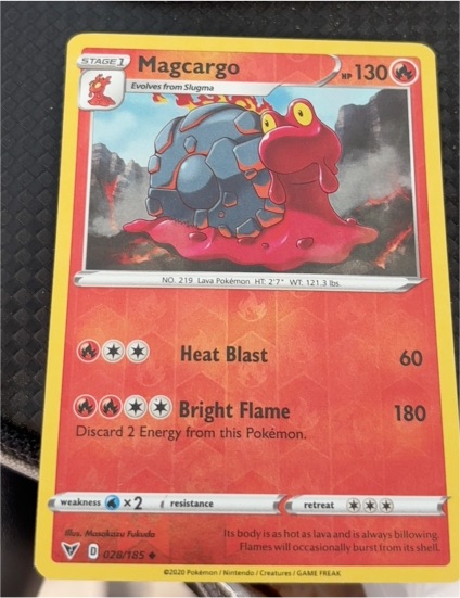 2020 Pokémon SWSH04: Vivid Voltage #028 Magcargo — front