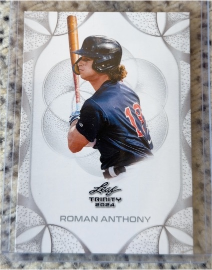 2024 Leaf Trinity #77 Roman Anthony — front