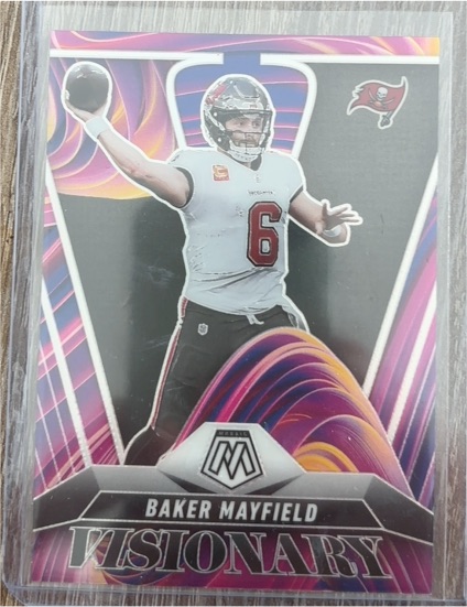 2025 Panini Mosaic #23 Baker Mayfield Visionary — front