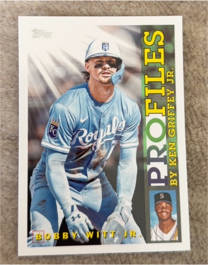 2026 Topps Series 1 #TP-16 Bobby Witt Jr. Profiles by Ken Griffey Jr. — front