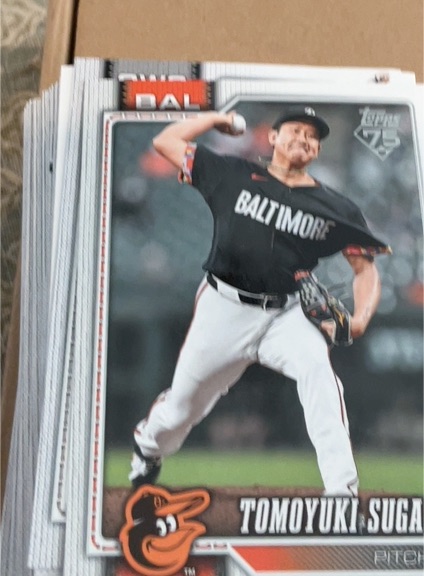 2026 Topps #185 Tomoyuki Sugano — front