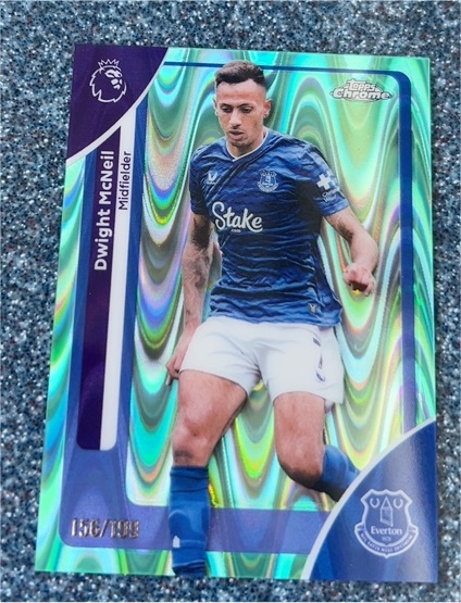 2026 Topps Chrome Premier League #83 Dwight McNeil — front