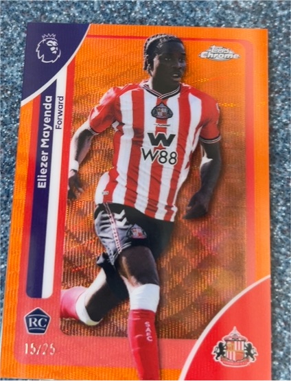 2025 Topps Chrome Premier League #162 Eliezer Mayenda — front