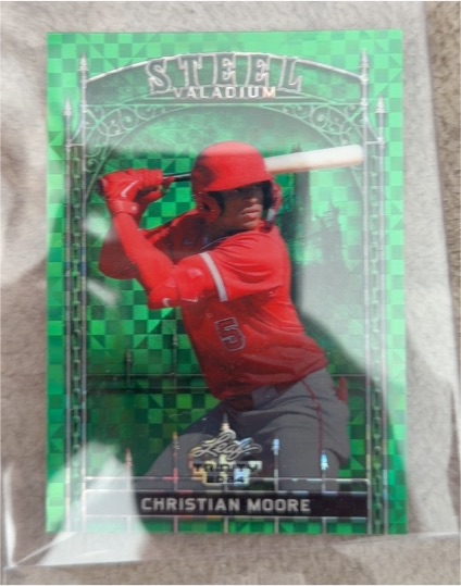 2024 Leaf Trinity Steel Valadium #S-25 Christian Moore — front