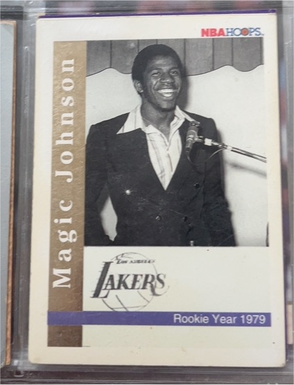 1992 Skybox Magic Johnson Rookie Year 1979 Retirement Year 1991 — front