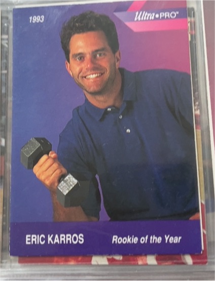 1993 Ultra PRO Rookie of the Year Eric Karros — front
