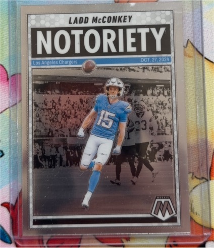 2025 Panini Mosaic Notoriety #2 Ladd McConkey — front