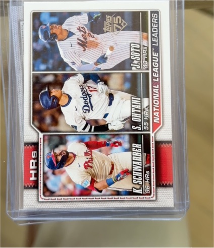 2026 Topps Series 1 #84 National League HR Leaders Schwarber / Ohtani / Soto — front