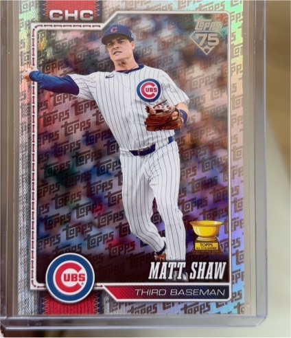 2026 Topps Series 1 #27 Matt Shaw — front