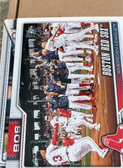 2026 Topps Series 1 #198 Boston Red Sox Team Card — front