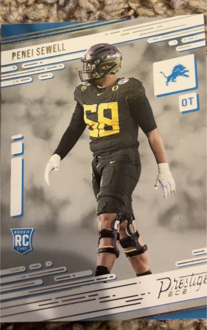 2021 Panini Prestige #243 Penei Sewell Detroit Lions Rookie — front