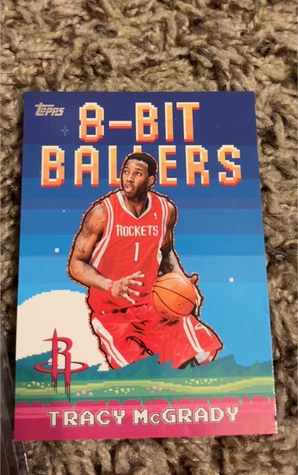 2025-26 Topps #8B-27 Tracy McGrady 8-Bit Ballers Houston Rockets — front
