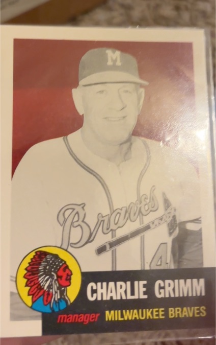 1991 Topps Archives 1953 #321 Charlie Grimm Milwaukee Braves — front