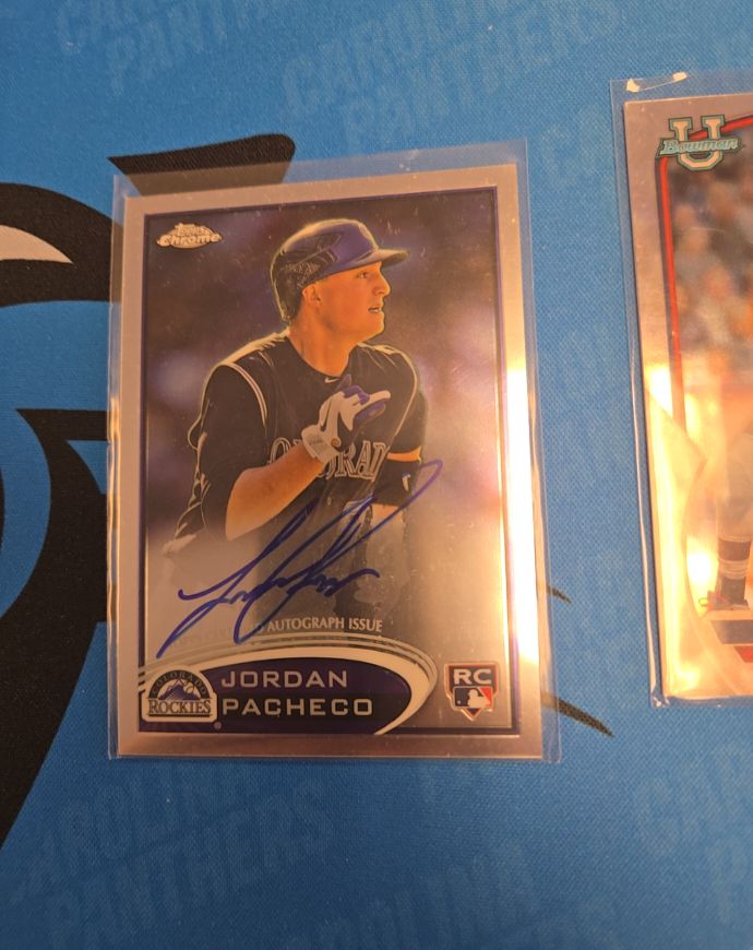 2012 Topps Chrome #161 Jordan Pacheco Rookie Autograph — front