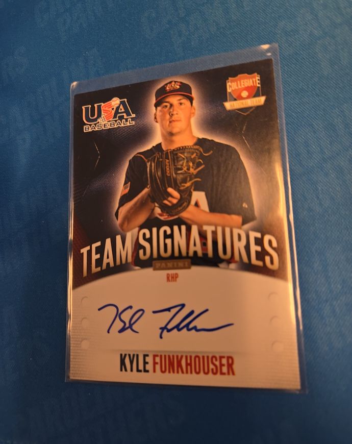 2014 Panini USA Baseball #11 Kyle Funkhouser Collegiate Signatures — front