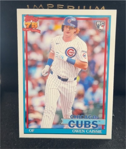 2026 Topps 1991 Throwback #T91-10 Owen Caissie Rookie Chicago Cubs — front