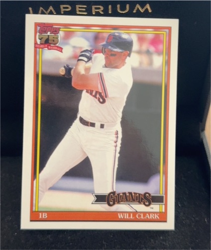 2026 Topps Series 1 1991 Topps #T91-11 Will Clark — front