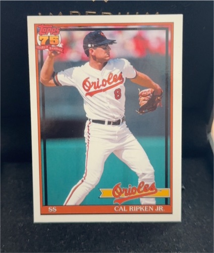 1991 Topps #T91-87 Cal Ripken Jr. — front