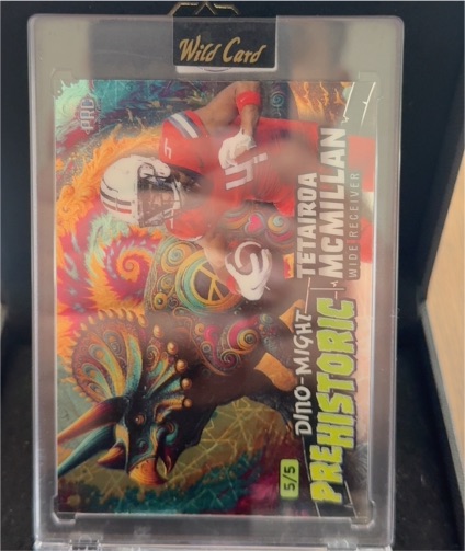 2024 Wild Card Dino-Might Prehistoric #5/5 Tetairoa McMillan — front