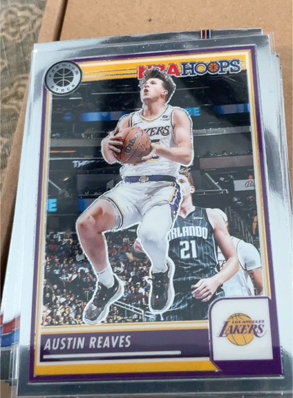 2023-24 Panini NBA Hoops Premium Stock #120 Austin Reaves — front