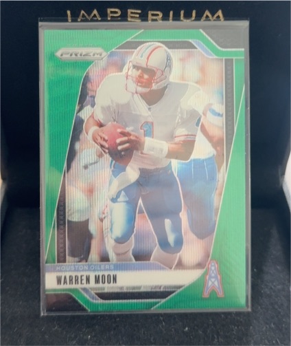 2024 Panini Prizm #298 Warren Moon Houston Oilers Green Wave — front