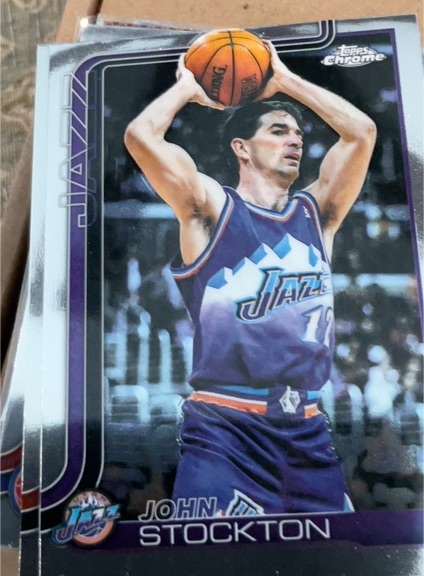 2025-26 Topps Chrome #250 John Stockton — front