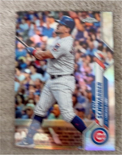 2020 Topps Chrome #85 Kyle Schwarber Chicago Cubs — front