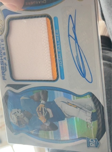2021 Panini Certified Freshman Fabric #229 Josh Palmer — front