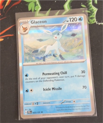 2025 Pokémon Sv: Prismatic Evolutions #025 Glaceon — front