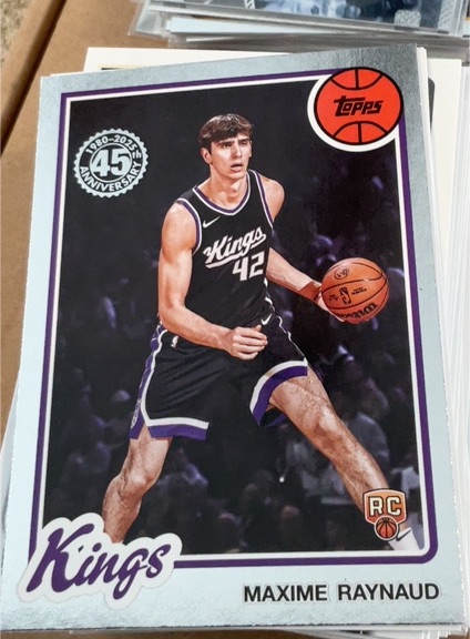 2025-26 Topps 45th Anniversary #80BK-85 Maxime Raynaud — front