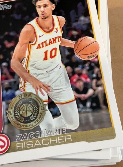 2025 Topps #62 Zaccharie Risacher — front