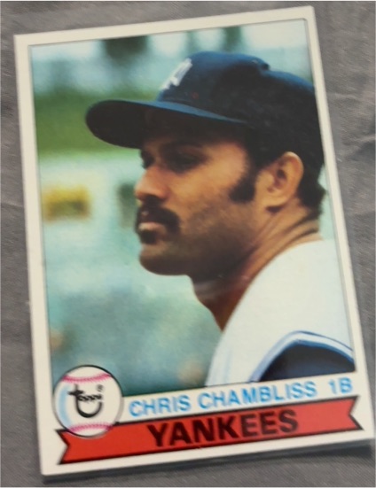 1979 Topps Burger King #12 Chris Chambliss — front