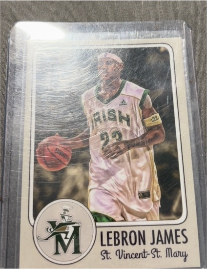 2011-12 Fleer Retro #2 LeBron James St. Vincent-St. Mary Fighting Irish — front