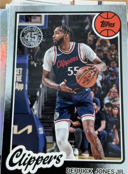 2025-26 Topps 45th Anniversary #80BK-45 Derrick Jones Jr. — front