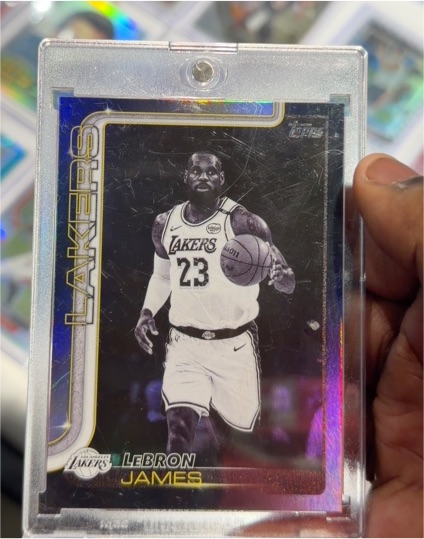 2025-26 Topps #150 LeBron James Blackout Parallel — front