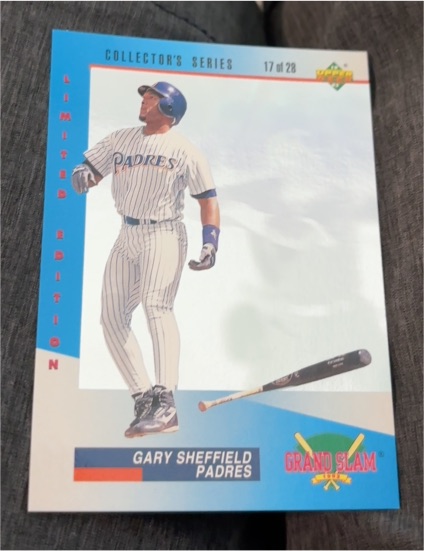1993 Upper Deck Grand Slam #17 Gary Sheffield — front