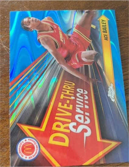 2024 Topps Chrome McDonald's #DTS-AIB Ace Bailey Drive-Thru Service — front