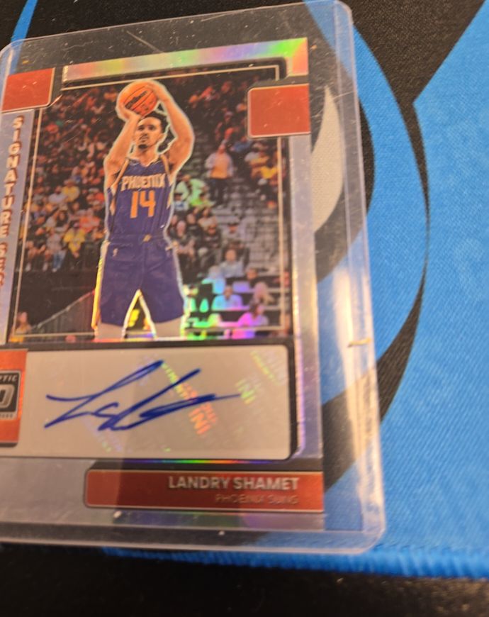 2022-23 Panini Donruss Optic Signature Series #SS-LSH Landry Shamet — front