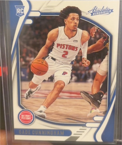 2021-22 Panini Chronicles Absolute Memorabilia #214 Cade Cunningham RC Detroit Pistons — front