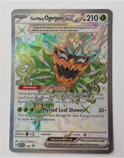 2024 Pokémon SV06 #190 Teal Mask Ogerpon EX — front